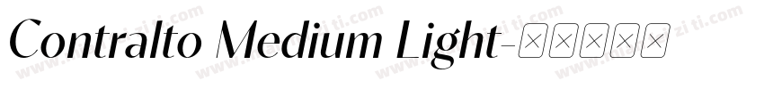Contralto Medium Light字体转换
